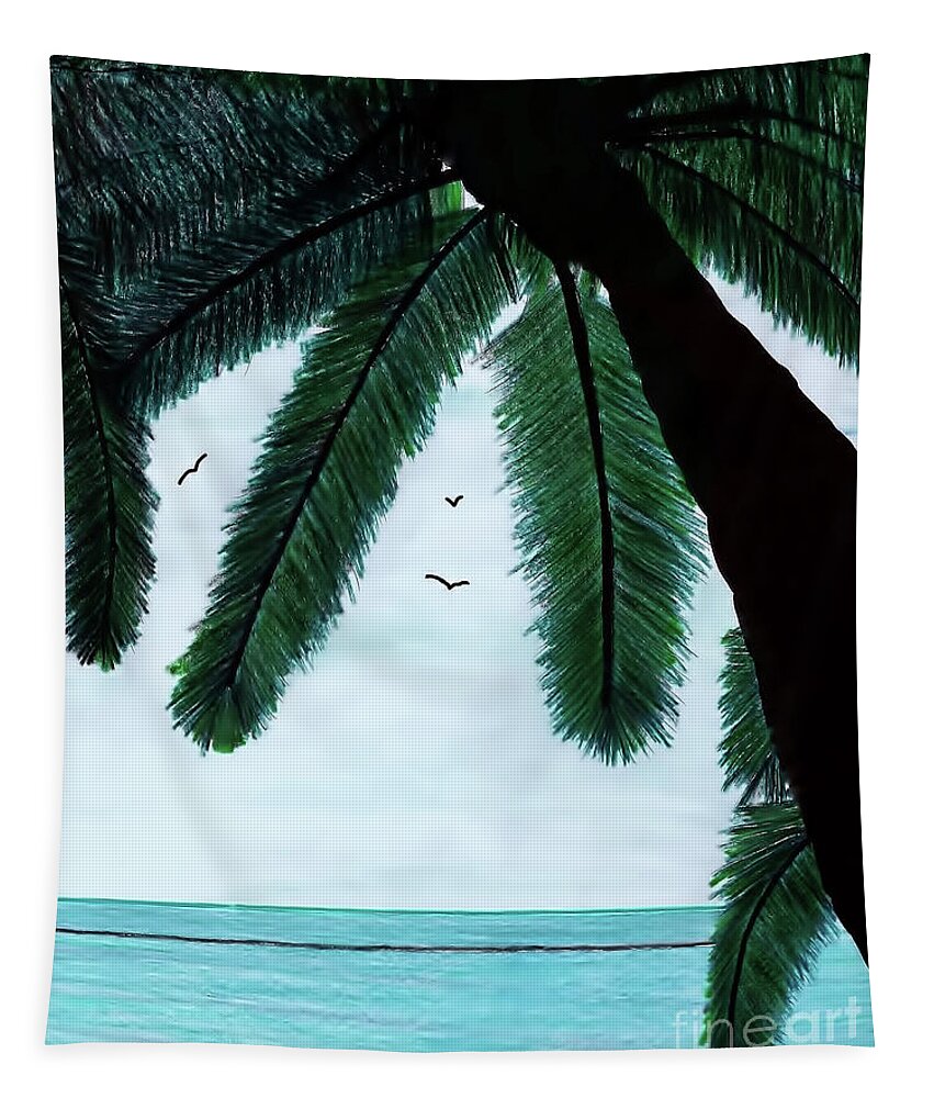 Beach Tapestry featuring the drawing Sanibel - Beach - Vacation by D Hackett
