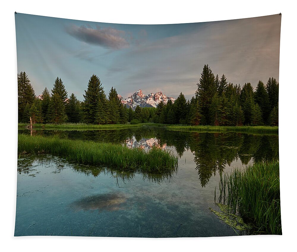 Tetons Tapestry featuring the photograph Schwabacher Morning by Jon Glaser