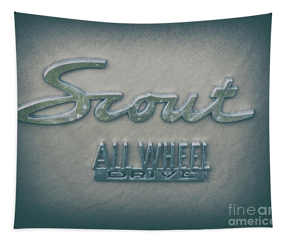 Scout Tapestry featuring the photograph Scout All Wheel Drive - Vintage by Dale Powell