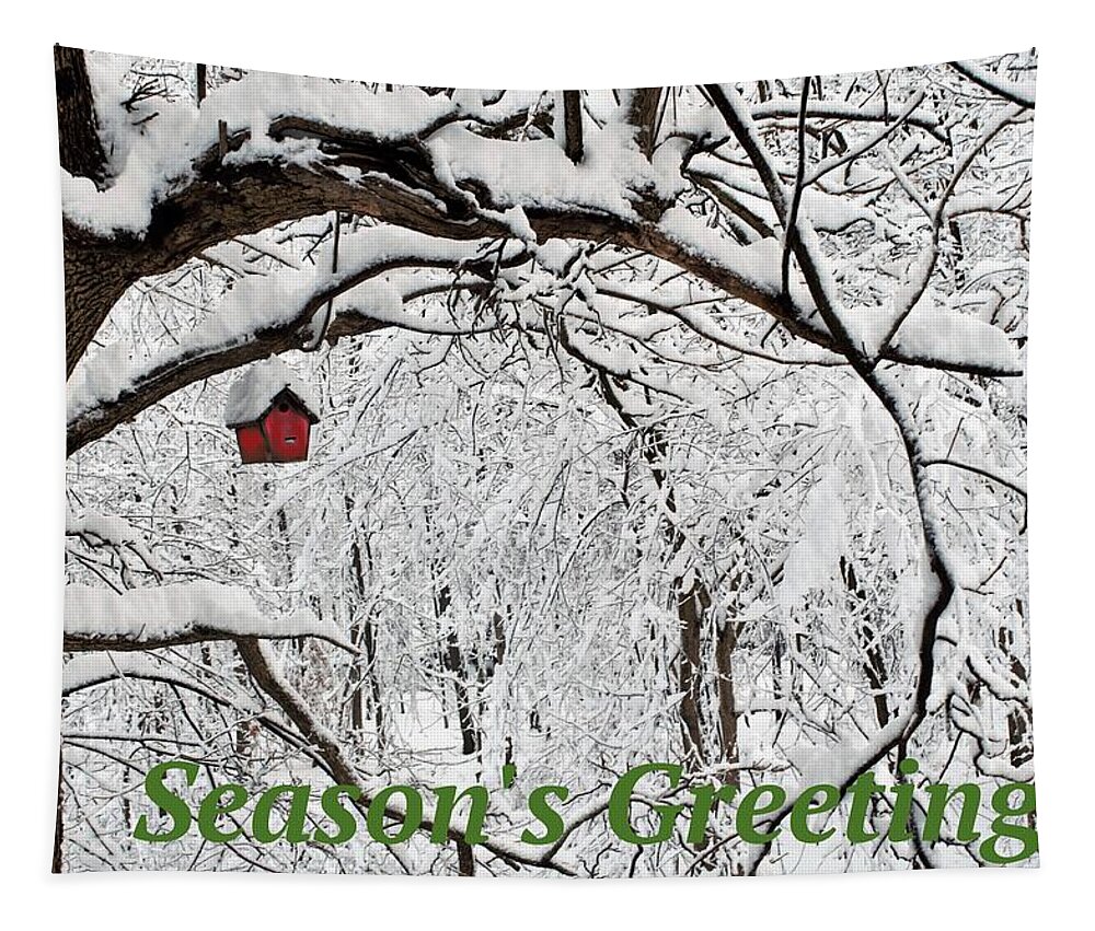 Season Tapestry featuring the photograph Season's Greetings by R Allen Swezey