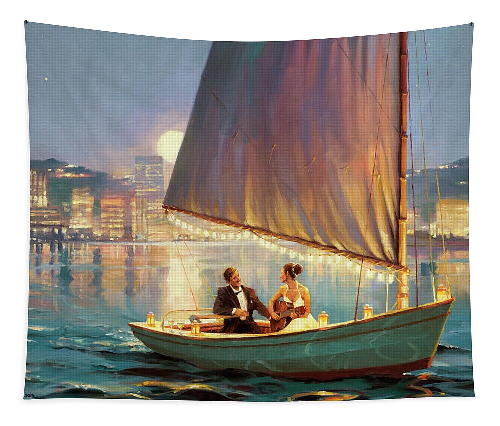 Romance Tapestry featuring the painting Serenade by Steve Henderson