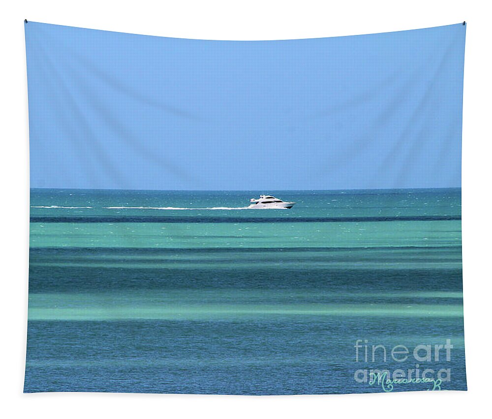 Nature Tapestry featuring the photograph Shades of Blue by Mariarosa Rockefeller