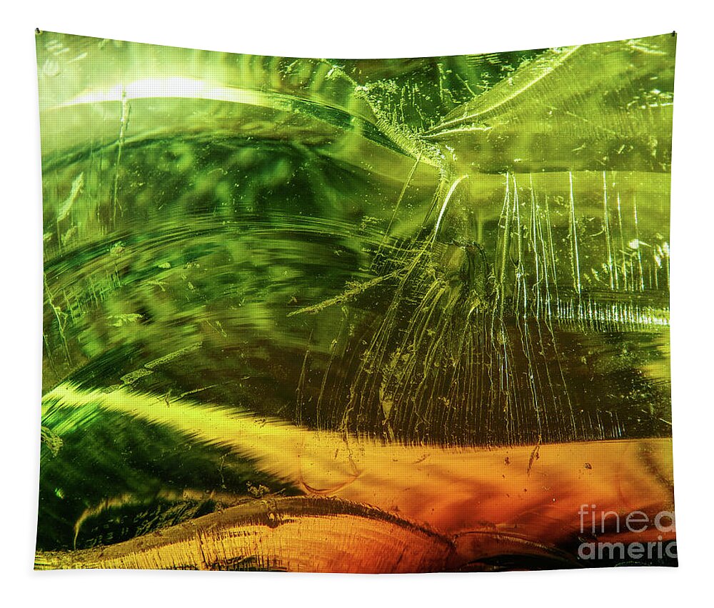 Glass Tapestry featuring the photograph Shades of Green Glass by Phil Perkins