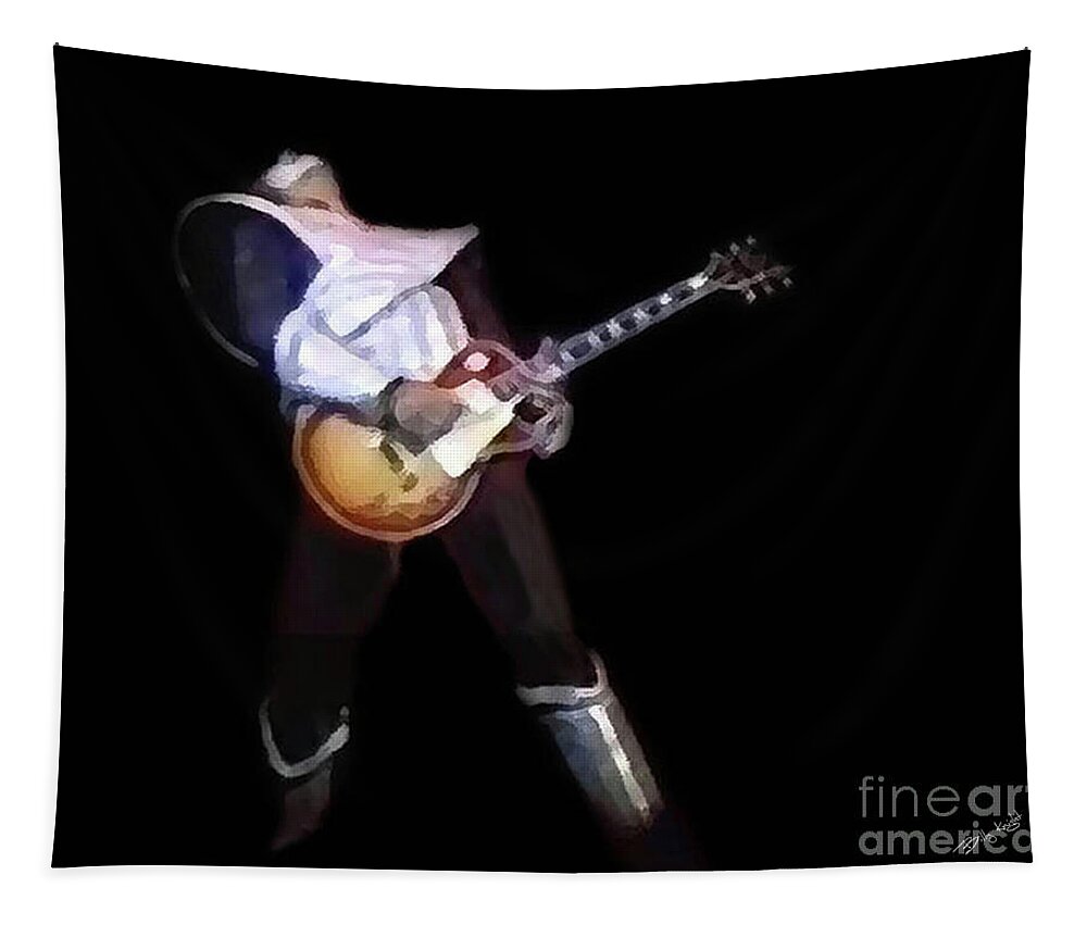 Ace Frehley Tapestry featuring the photograph Shock Me by Billy Knight