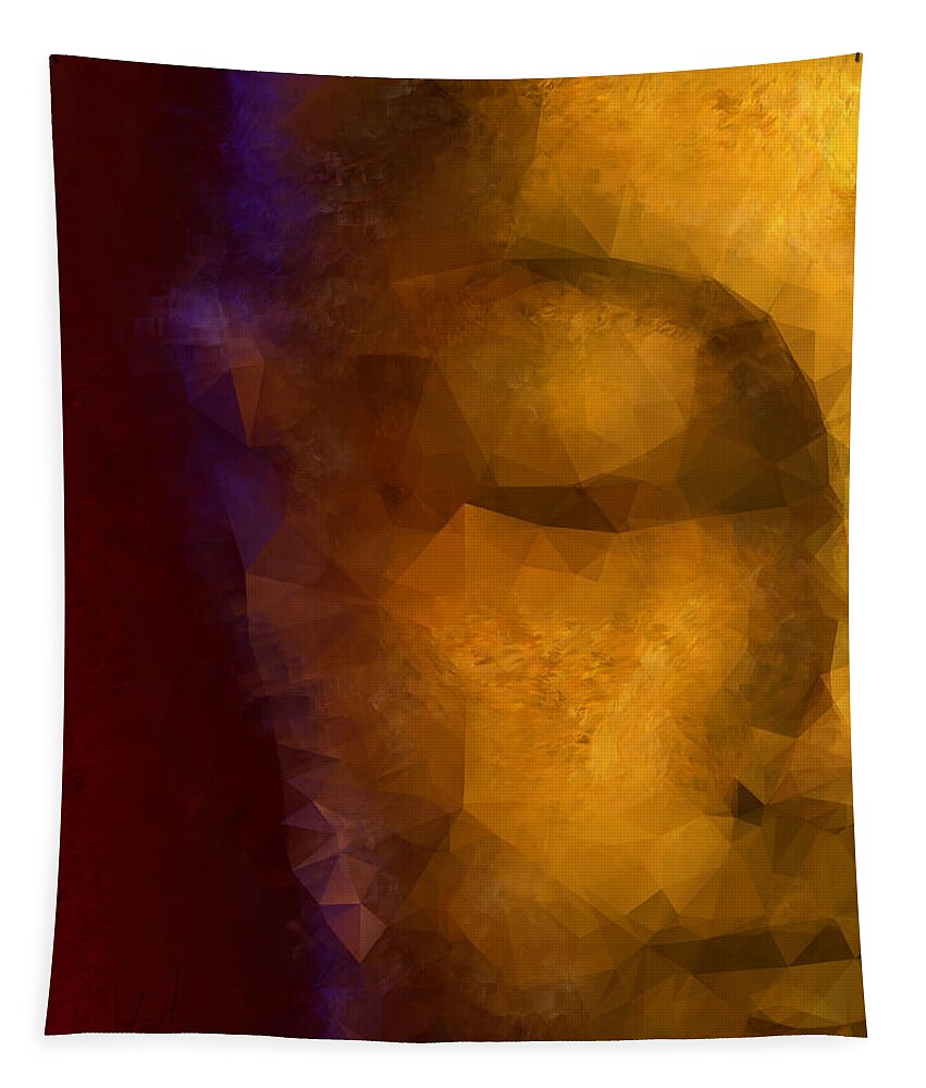 Silentium Tapestry featuring the painting Silentium by Vart Studio