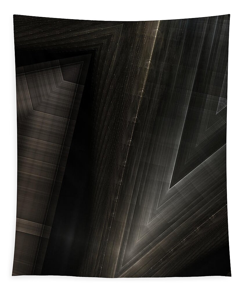 Pattern Tapestry featuring the digital art Sitorian Metal Z by Rolando Burbon