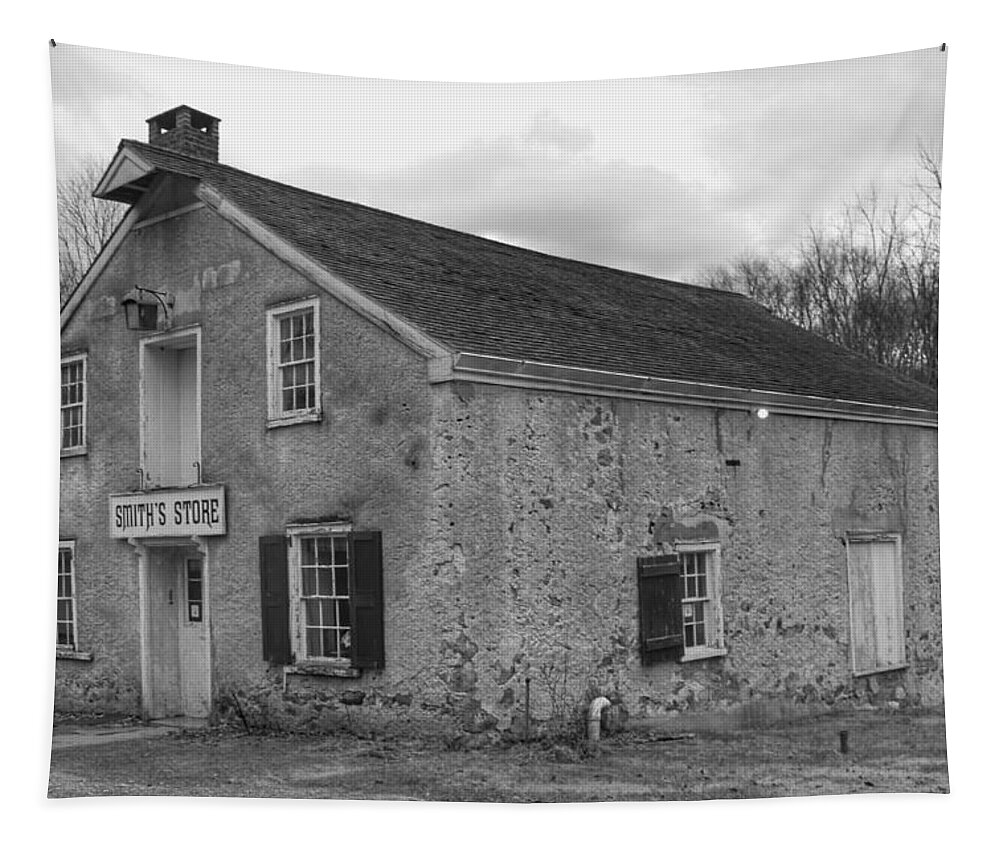 Waterloo Village Tapestry featuring the photograph Smith's Store - Waterloo Village by Christopher Lotito