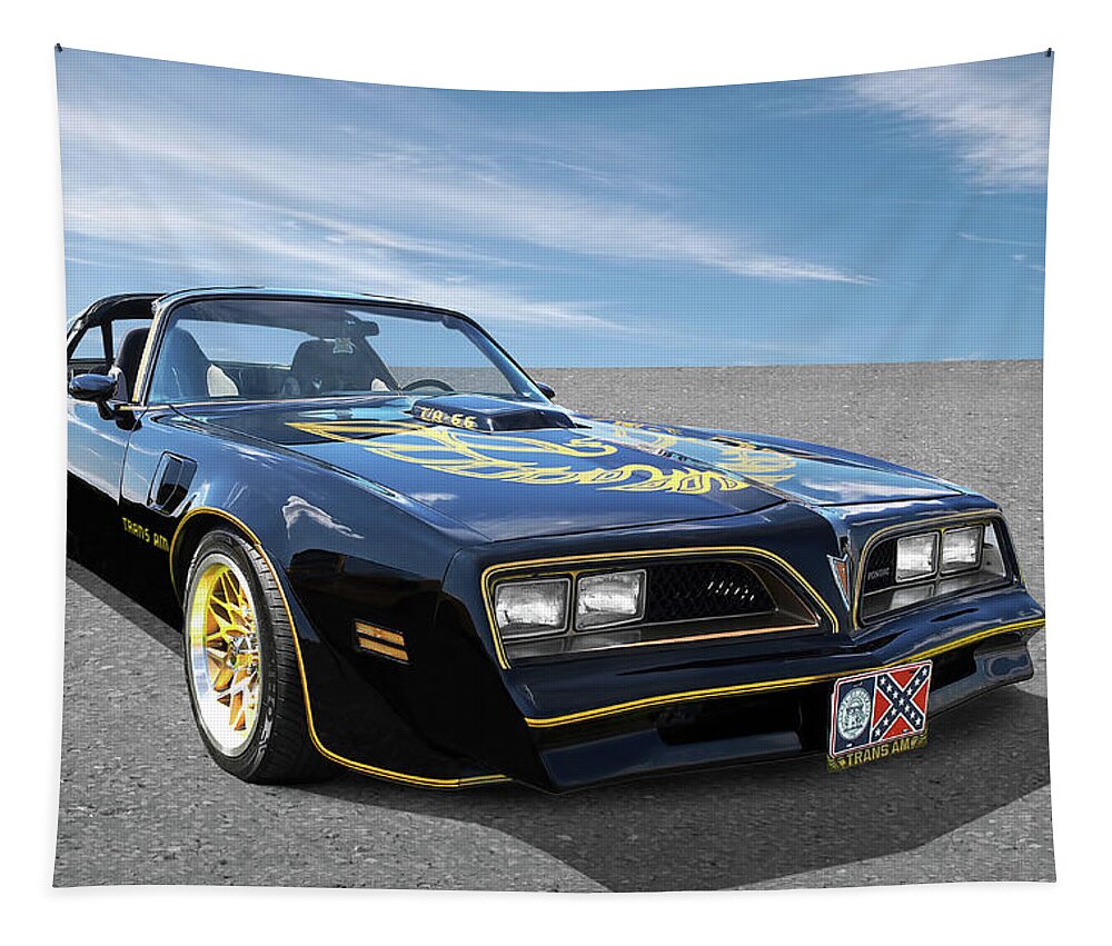 Pontiac Firebird Tapestry featuring the photograph Smokey And The Bandit Trans Am by Gill Billington