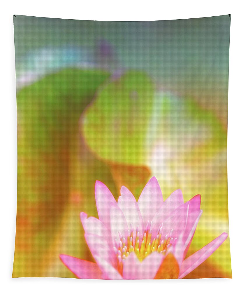 Pink Flower Tapestry featuring the photograph Soft and Light 4 by Becqi Sherman
