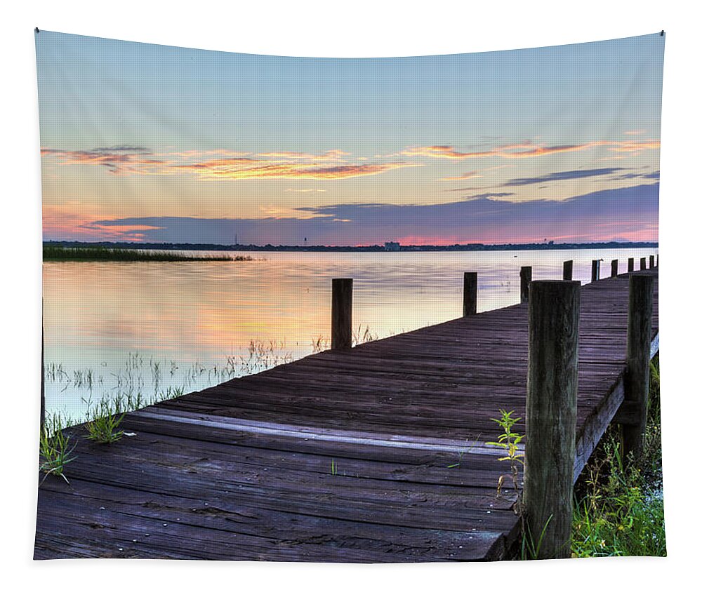 Clouds Tapestry featuring the photograph Soft Morning Light by Debra and Dave Vanderlaan