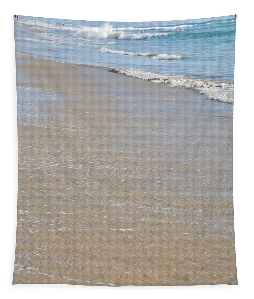Solana Beach Tapestry featuring the photograph Solana Beach Sand Detail by Catherine Walters