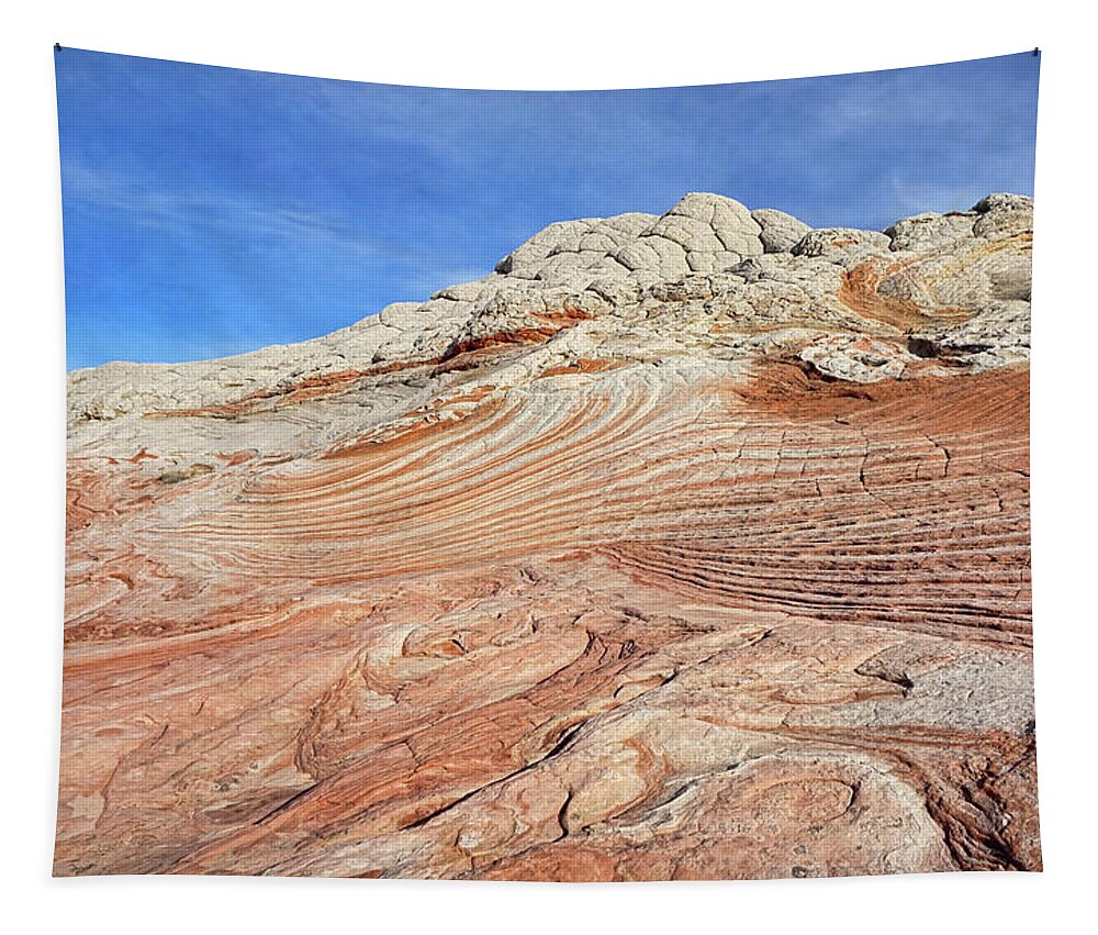White Pocket Tapestry featuring the photograph Solid Waves pano by Theo O'Connor