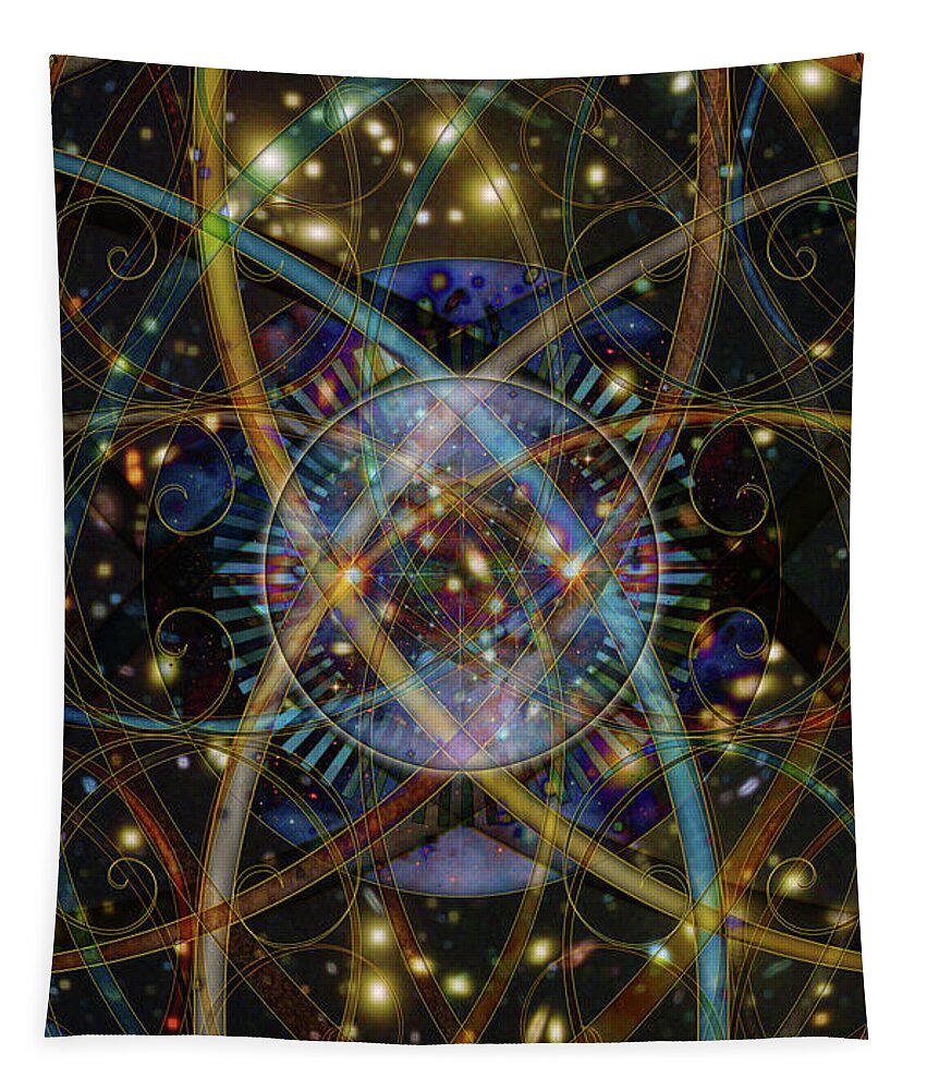 Sourcery Tapestry featuring the digital art Sourcerer by Kenneth Armand Johnson