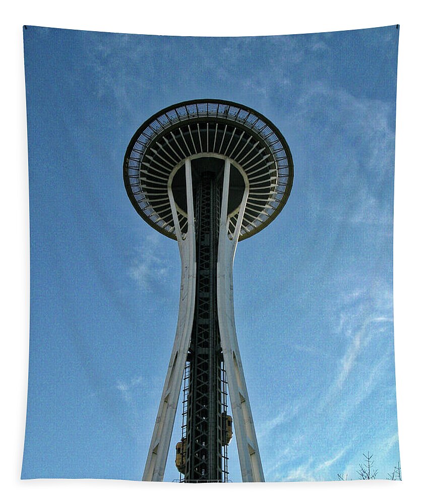 Seattle Tapestry featuring the photograph Space Needle, Seattle by Segura Shaw Photography