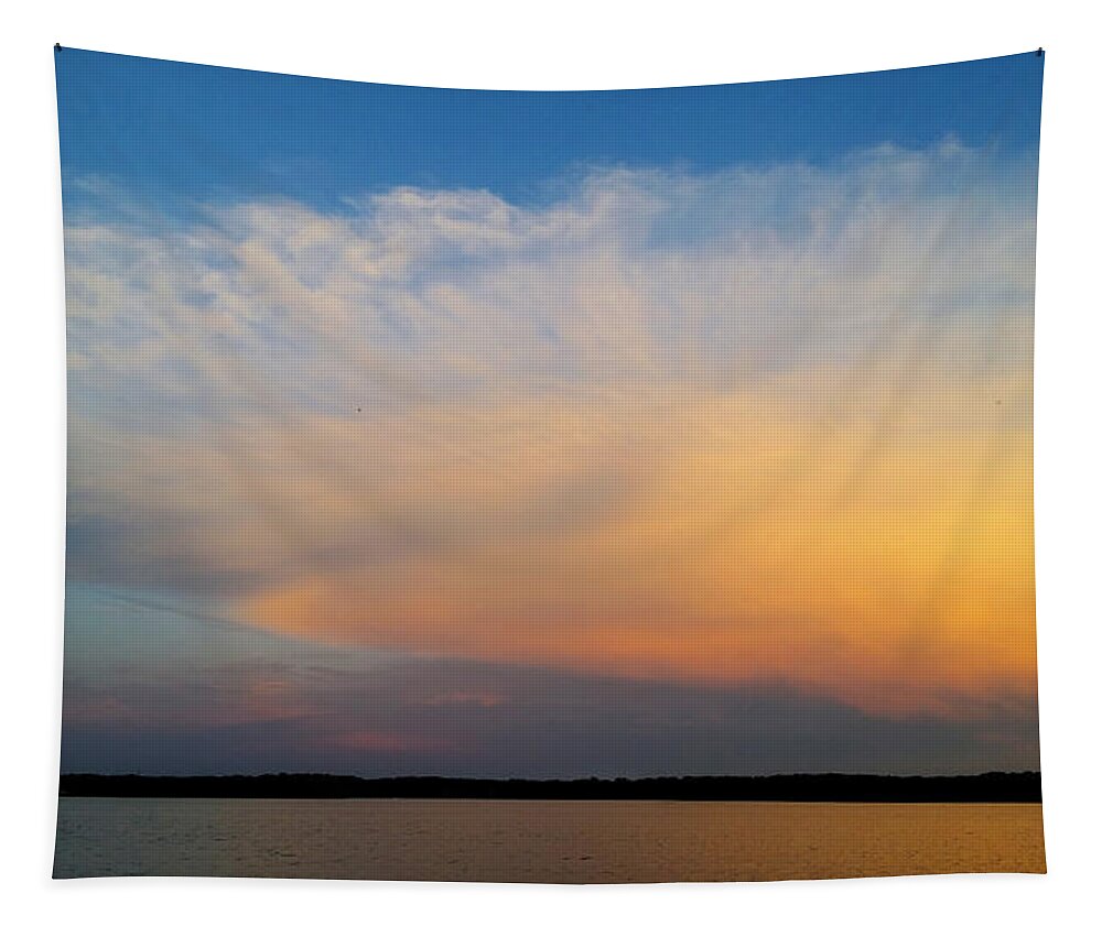 Weather Tapestry featuring the photograph Spectacular September Sunset by Ally White