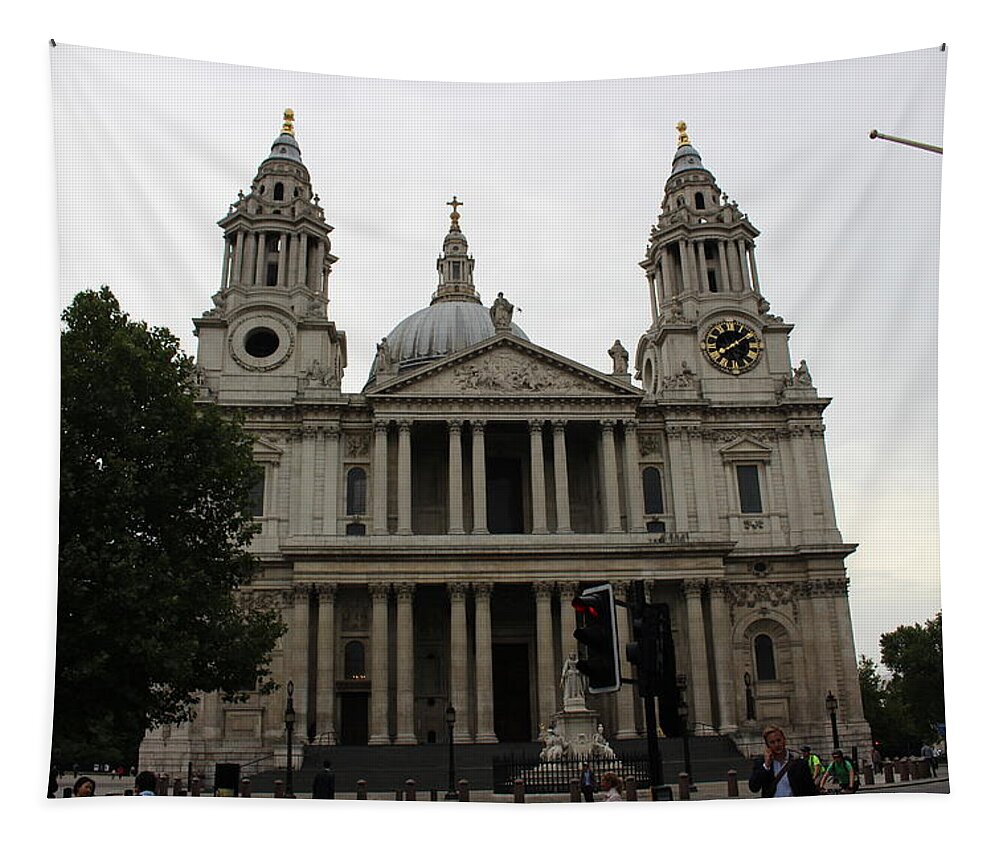 St. Paul's Cathedral Tapestry featuring the photograph St. Paul's Cathedral by Laura Smith