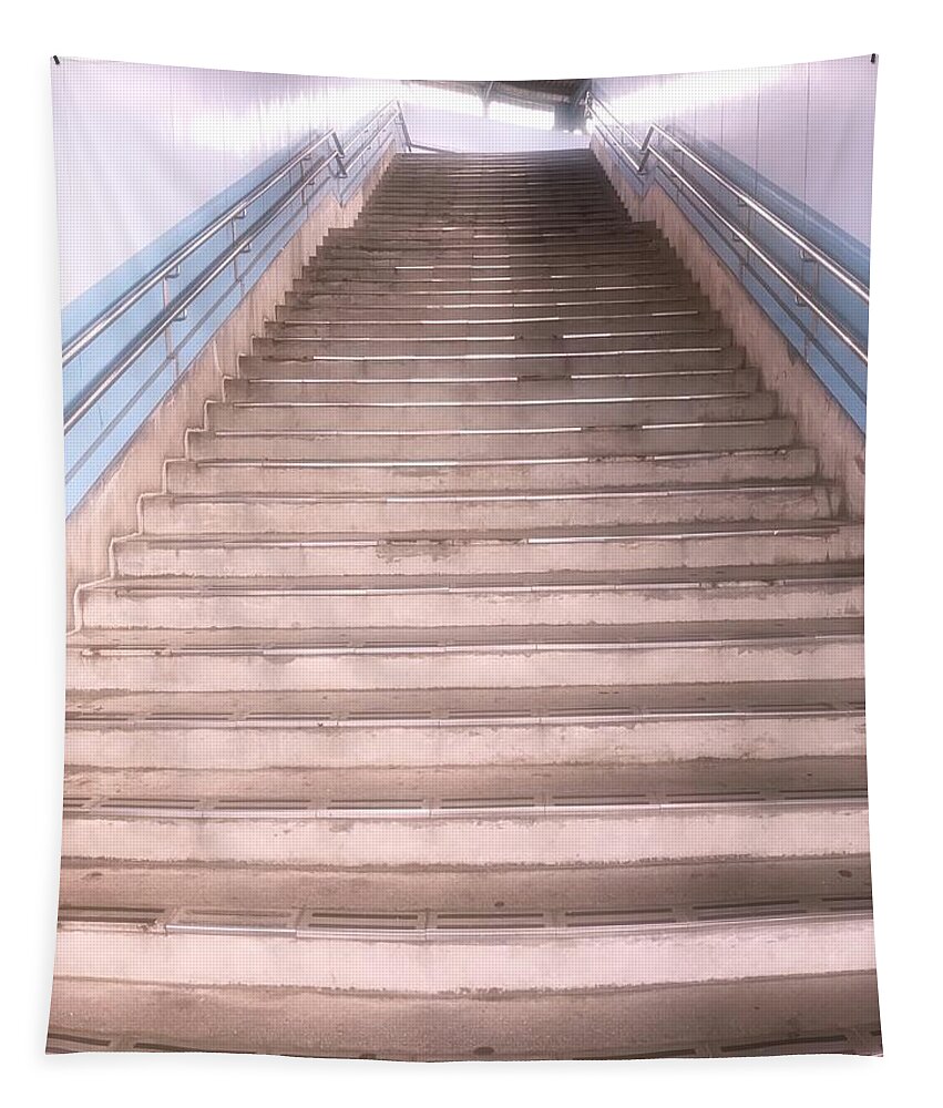 Stairs Tapestry featuring the photograph Stairs by Haru Kato