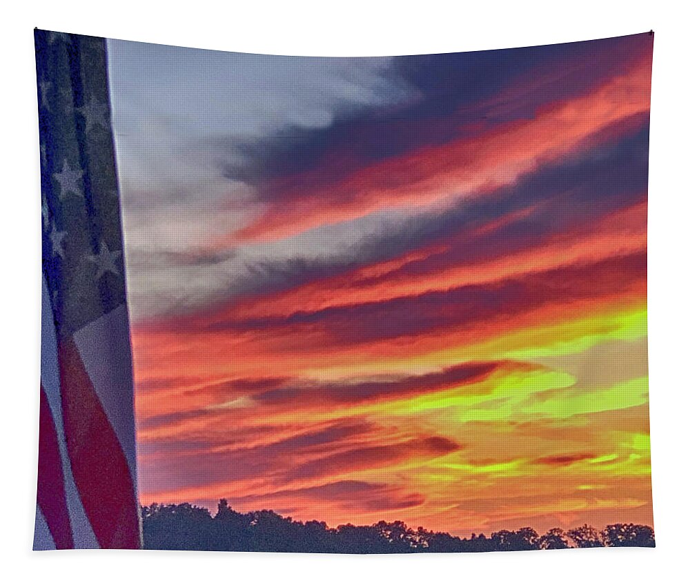 Flag Tapestry featuring the photograph Stars Bars and Colors by Jim Cook