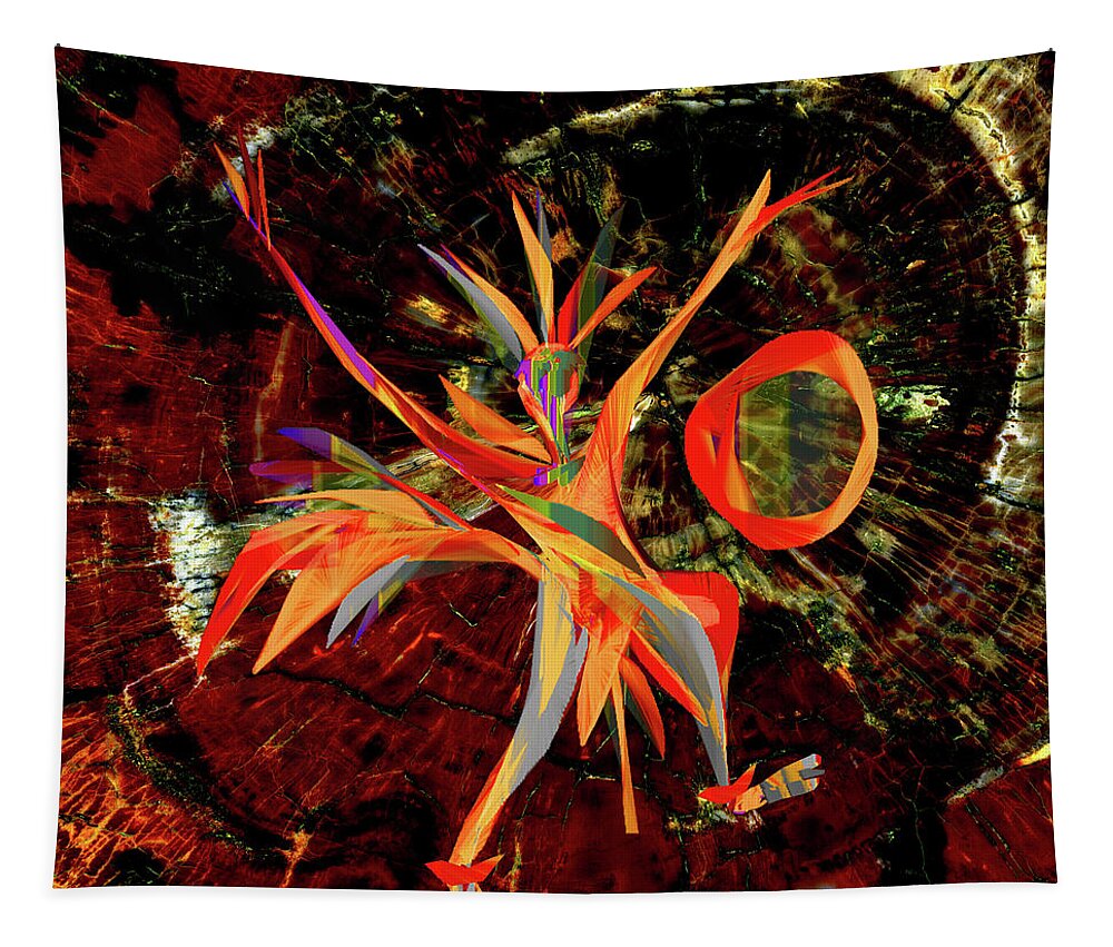 Dance Tapestry featuring the digital art Stellar Dancer by Asok Mukhopadhyay