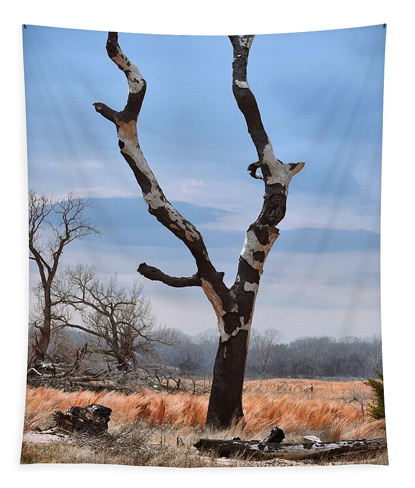 Tree Tapestry featuring the photograph Still Standing by Anita Streich