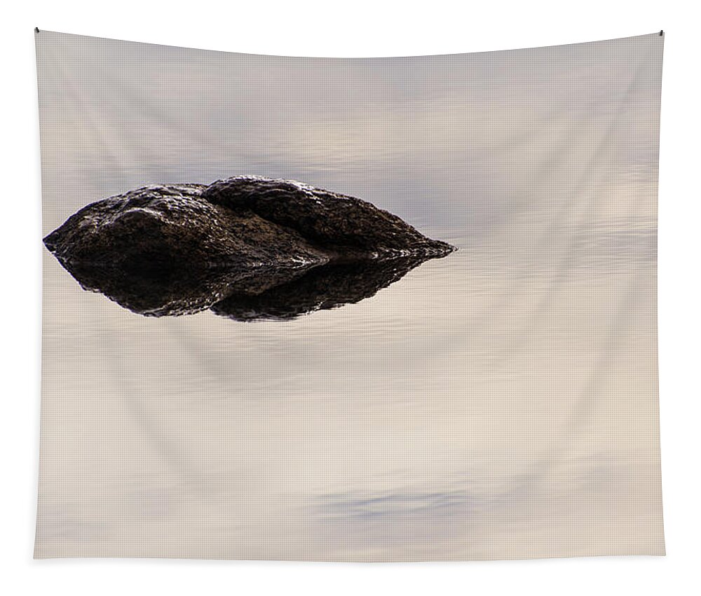 Lake Tapestry featuring the photograph Stone in the Clouds by Alex Lapidus