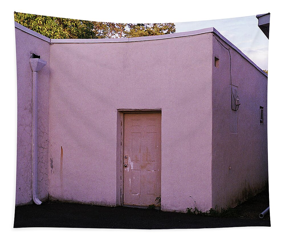 Alley Tapestry featuring the photograph Storage Building, Midland Park, NJ 2018 by Frank Romeo