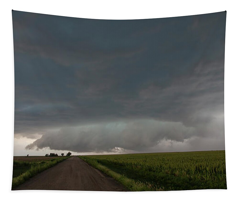 Nebraskasc Tapestry featuring the photograph Storm Chasin in Nader Alley 025 by NebraskaSC