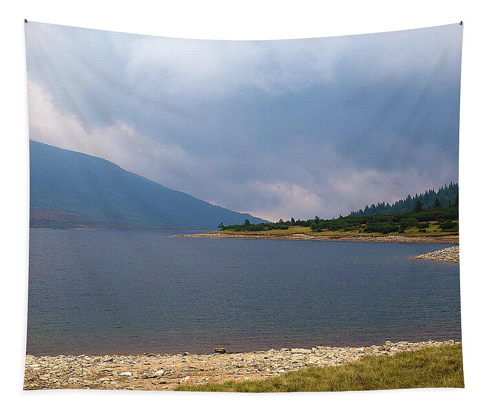 Reservoir Tapestry featuring the photograph Stormy by Milena Ilieva