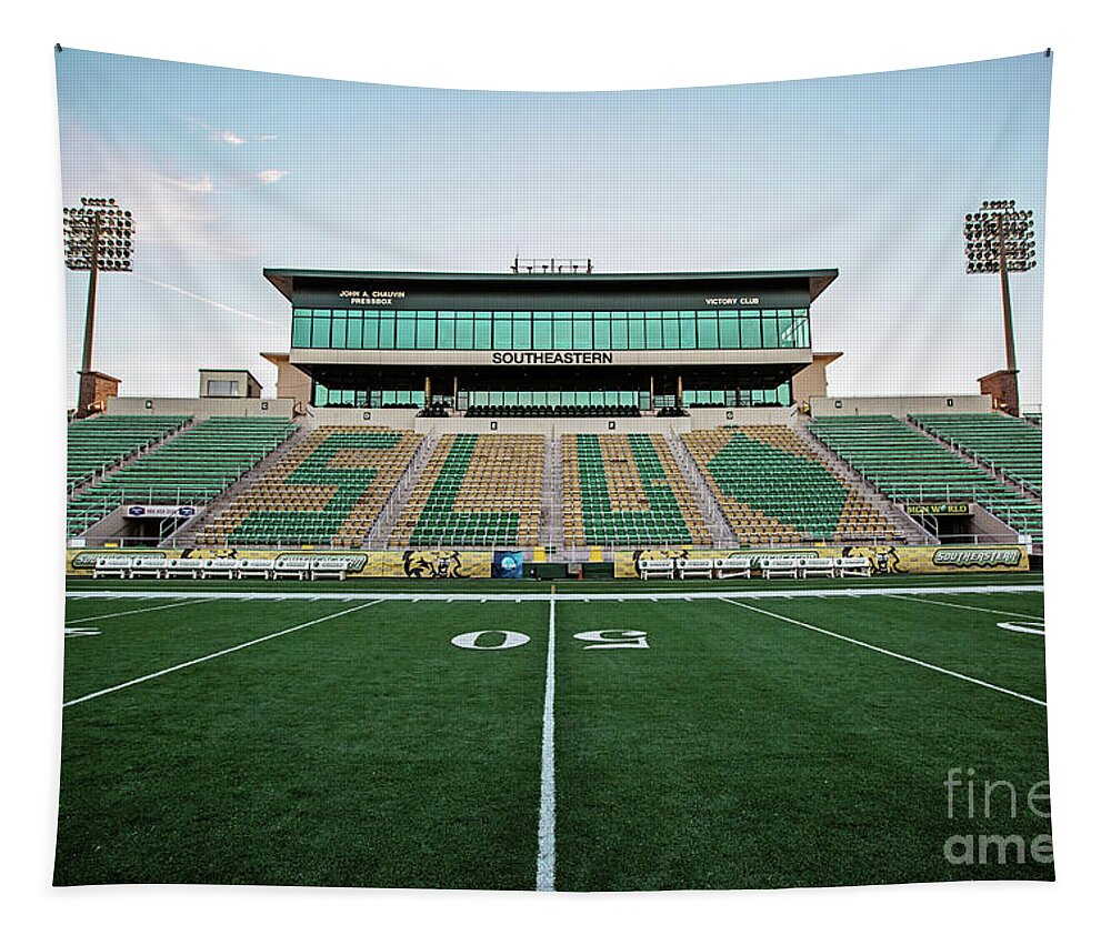 Sunset Tapestry featuring the photograph Strawberry Stadium by Scott Pellegrin