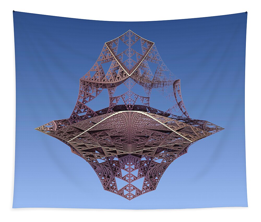 Lattice Tapestry featuring the digital art Structure Again by Bernie Sirelson