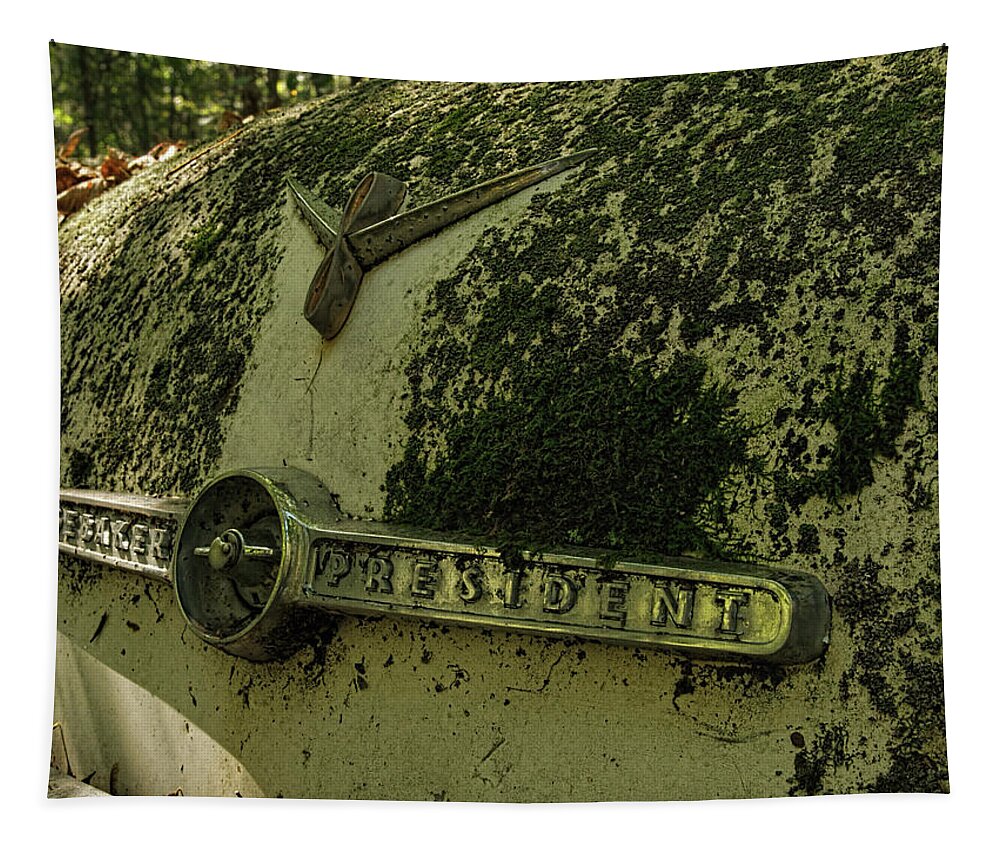 Studebaker Tapestry featuring the photograph Studebaker #1 by James Clinich