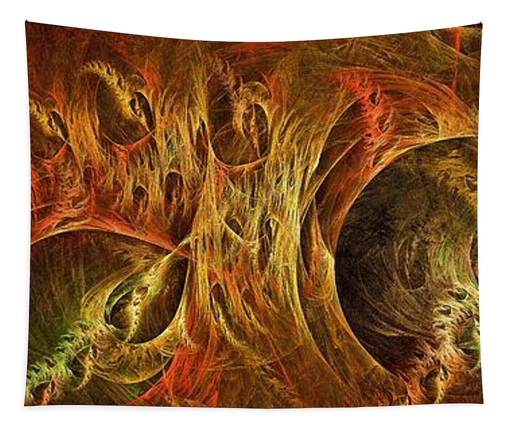 Underground Tapestry featuring the digital art Subterranean-3 by Doug Morgan