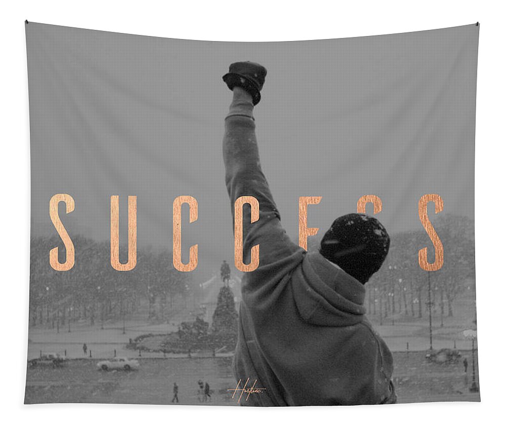  Tapestry featuring the digital art Success by Hustlinc