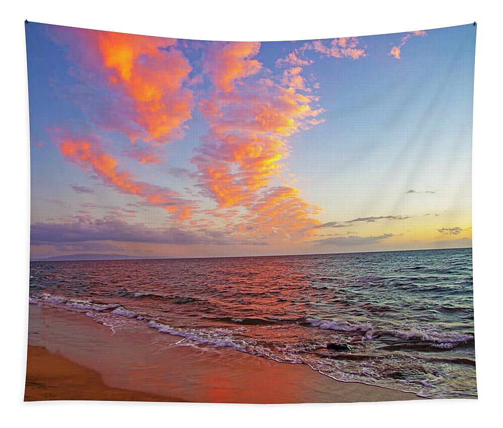 Sunset Tapestry featuring the photograph Sugar Beach Sunset by Anthony Jones