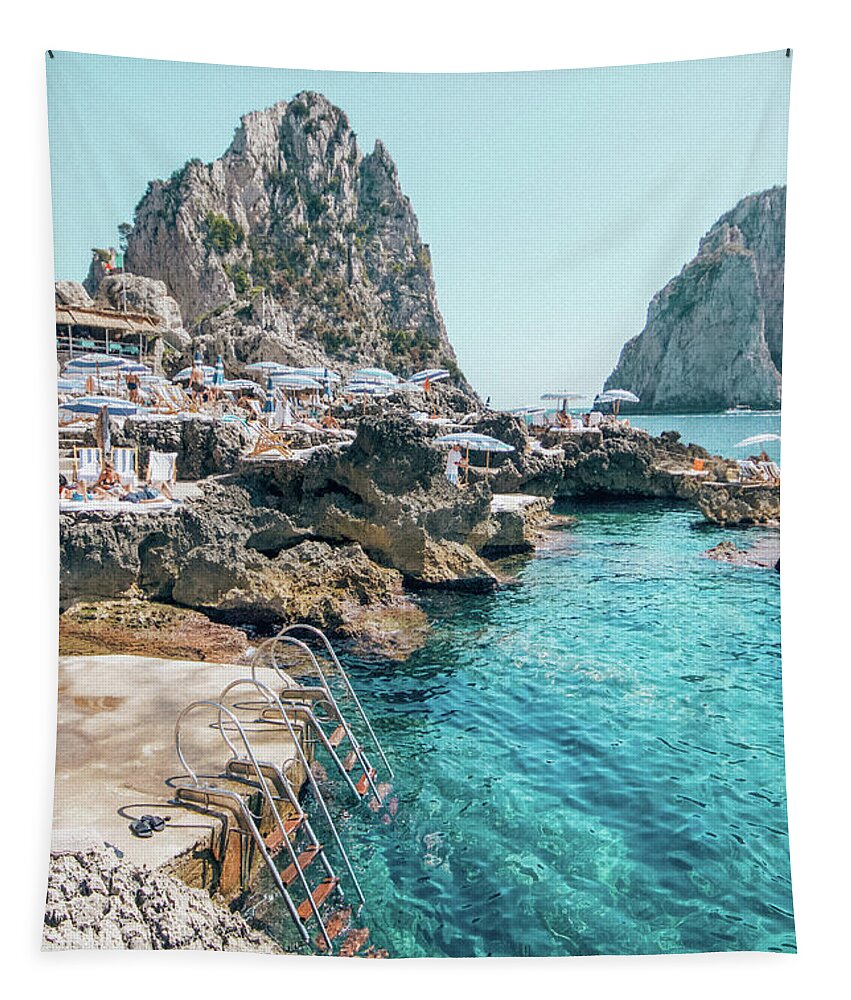 Summer in Capri Tapestry by Sarah Gordon - Fine Art America