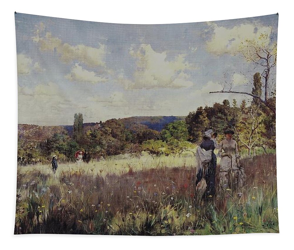 Stewart Tapestry featuring the painting Summer by Reynold Jay