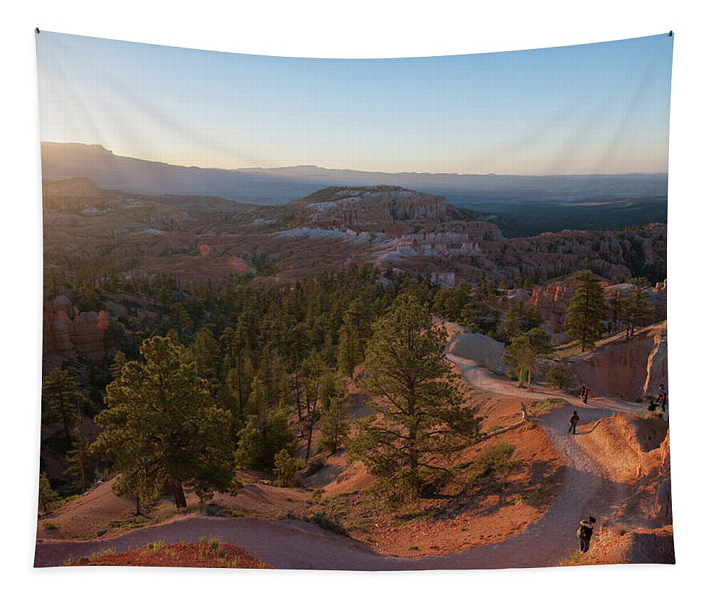 Bryce Canyon Tapestry featuring the photograph Sunrise Over Bryce Canyon by Mark Duehmig
