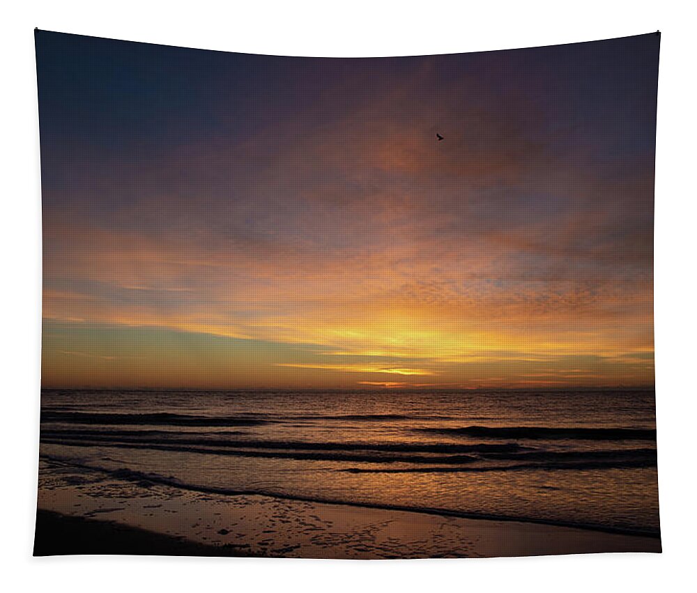 Sunrise Tapestry featuring the photograph Sunrise Over Hilton Head Island No. 0312 by Dennis Schmidt