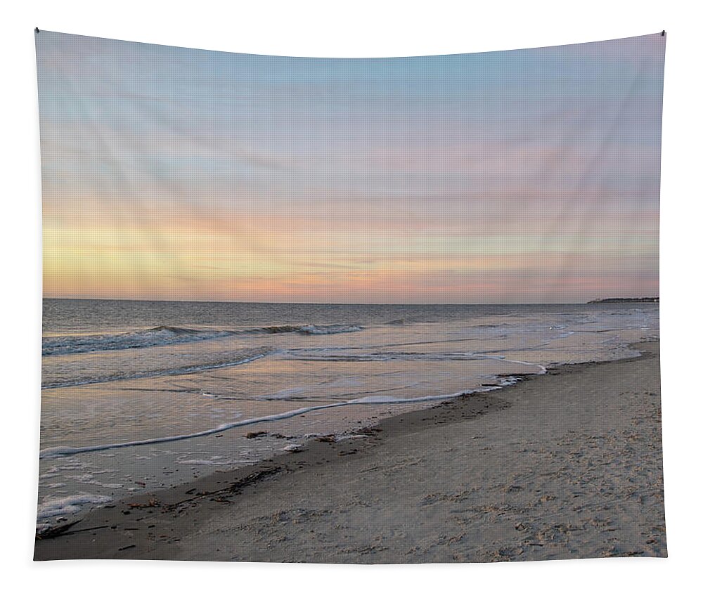 Sunrise Tapestry featuring the photograph Sunrise Over Hilton Head No. 0316 by Dennis Schmidt