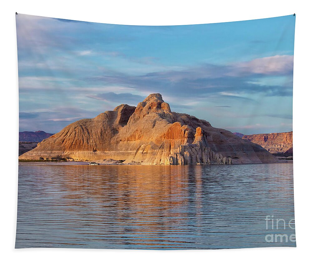 Sunset At Lake Powell Tapestry featuring the photograph Sunset at Lake Powell, AZ 2 by Felix Lai