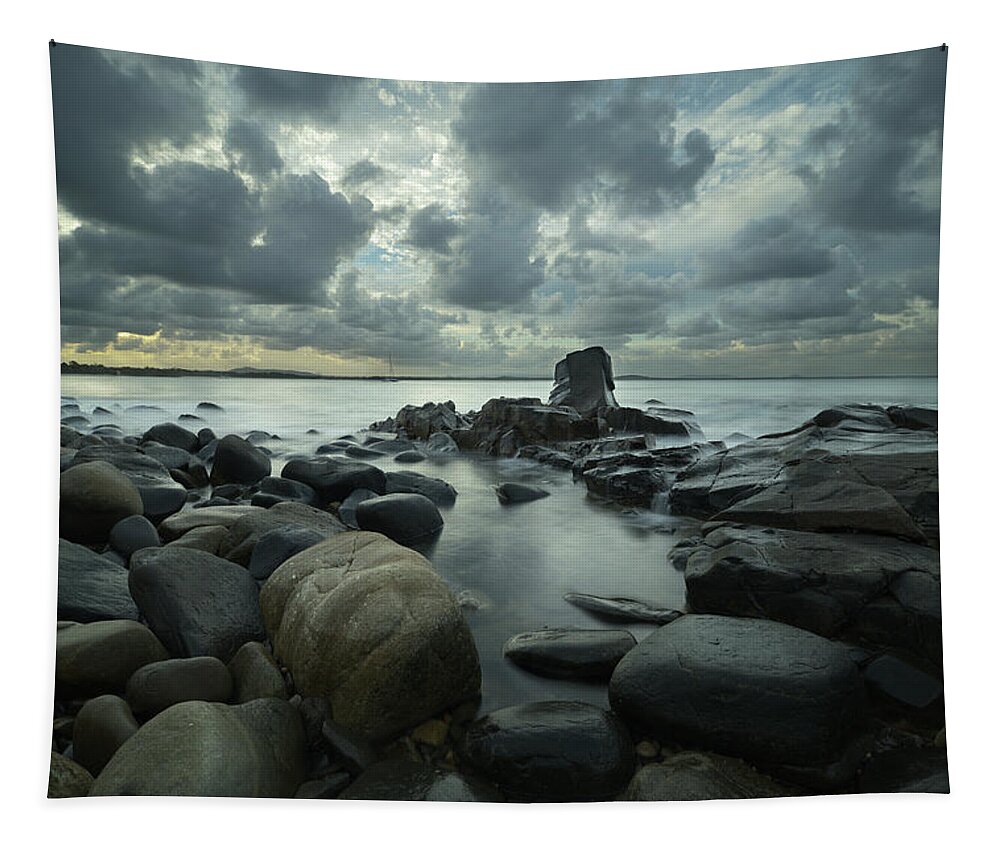 National Park Tapestry featuring the photograph Sunset in Noosa by Nicolas Lombard