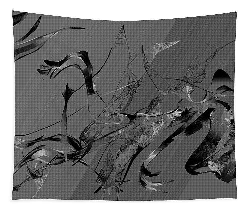 Wave Tapestry featuring the digital art Swimming by Asok Mukhopadhyay