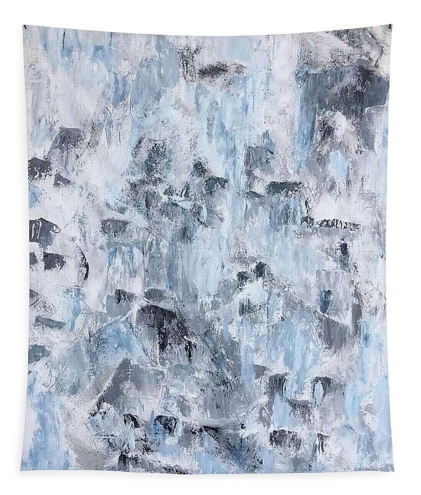 Abstract Tapestry featuring the painting The falls by Hila Abada