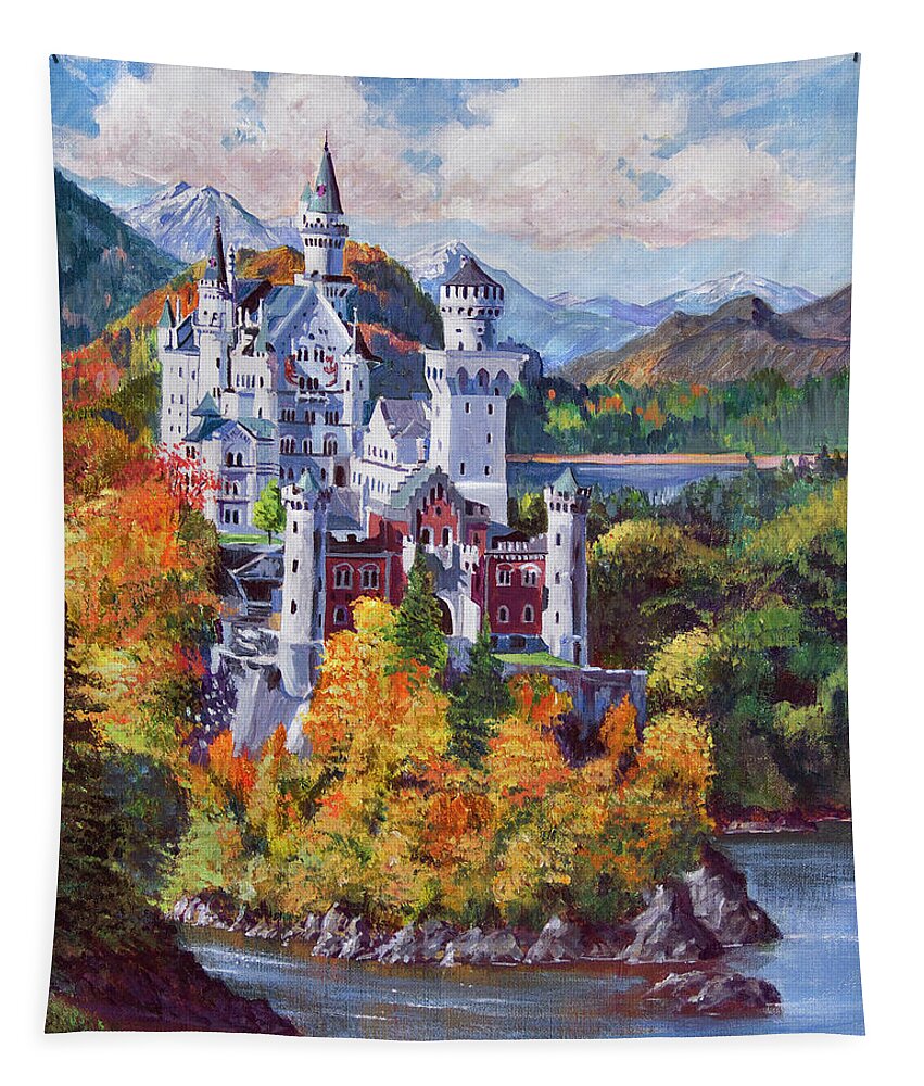 Art print “Fairy Tale Castle” oil painting 29.7 x 21 cm