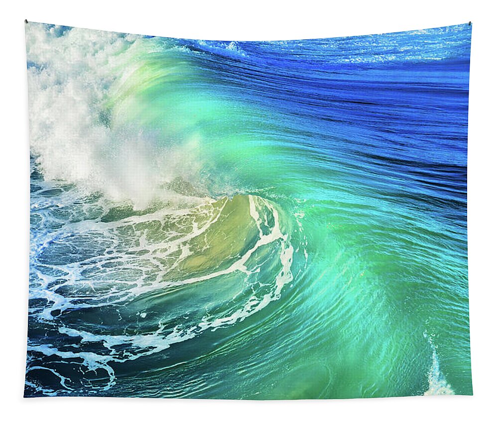 Waves Tapestry featuring the photograph The Great Wave by Laura Fasulo