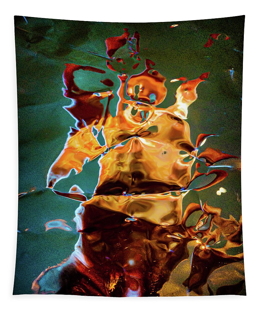 Abstract Tapestry featuring the digital art The Jinn by Liquid Eye