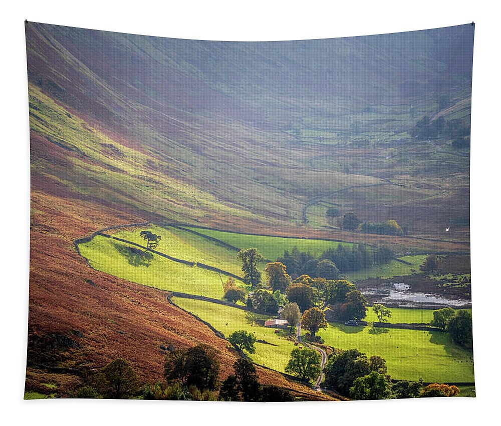 Buttermere Tapestry featuring the photograph The lake dristrict 005 by Chris Smith