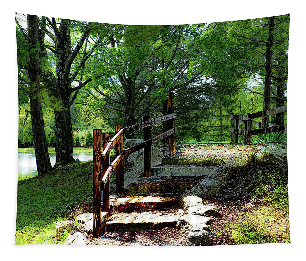 Lake Tapestry featuring the photograph The Lake Path by Diane Lindon Coy