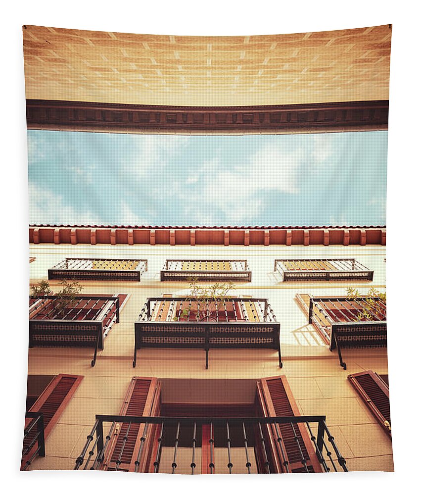 Kremsdorf Tapestry featuring the photograph The Sky Above by Evelina Kremsdorf