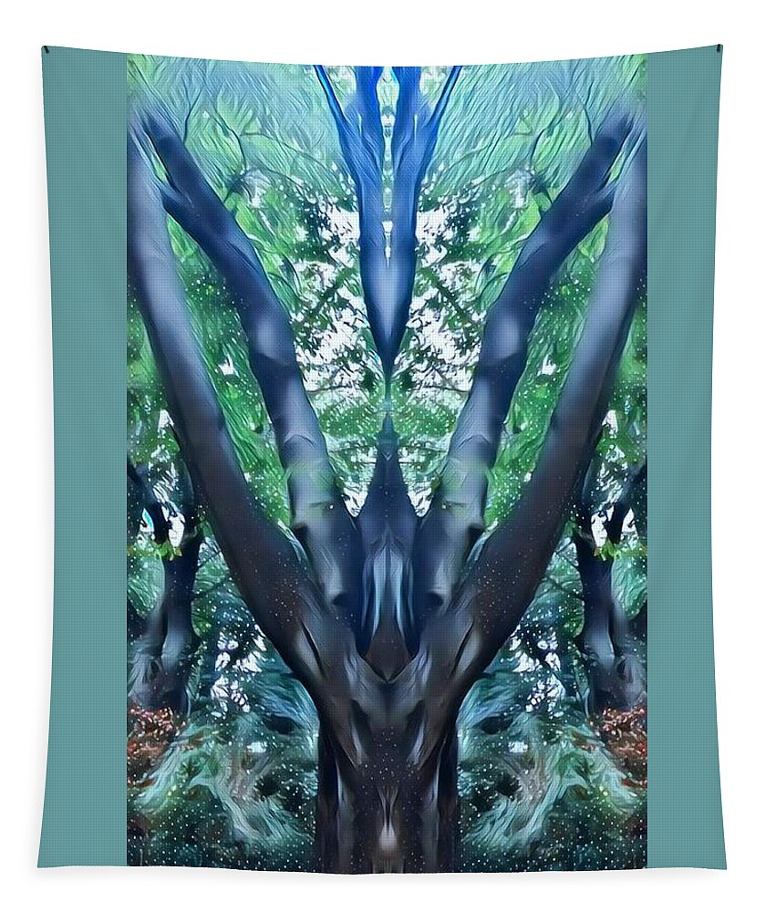 Nature Tapestry featuring the digital art The Spirits that dwell by Shawn Belton